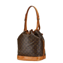 Louis Vuitton Monogram Noe Shoulder Bag M42224 Brown PVC Leather Women's LOUIS VUITTON