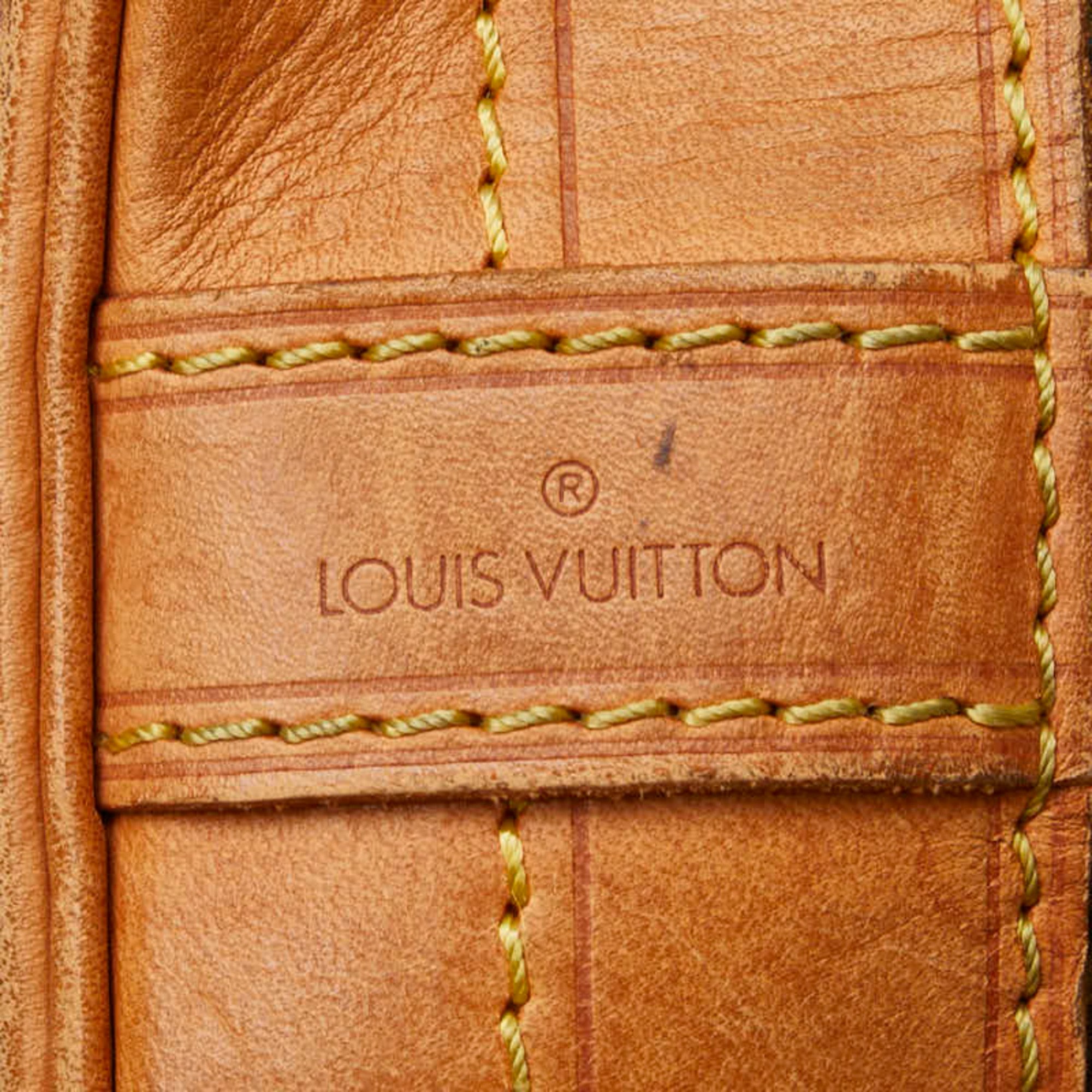 Louis Vuitton Monogram Noe Shoulder Bag M42224 Brown PVC Leather Women's LOUIS VUITTON