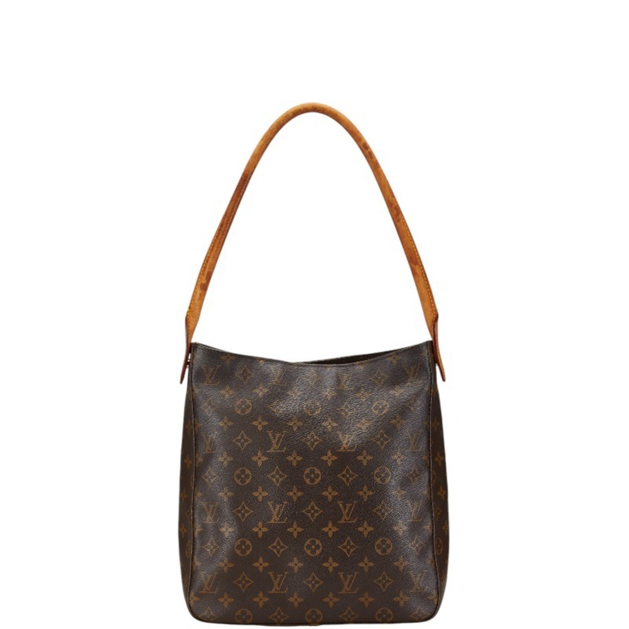 Louis Vuitton Monogram Looping GM Shoulder Bag M51145 Brown PVC Leather Women's LOUIS VUITTON