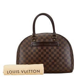 Louis Vuitton Damier Nolita Handbag N41455 Brown PVC Leather Women's LOUIS VUITTON