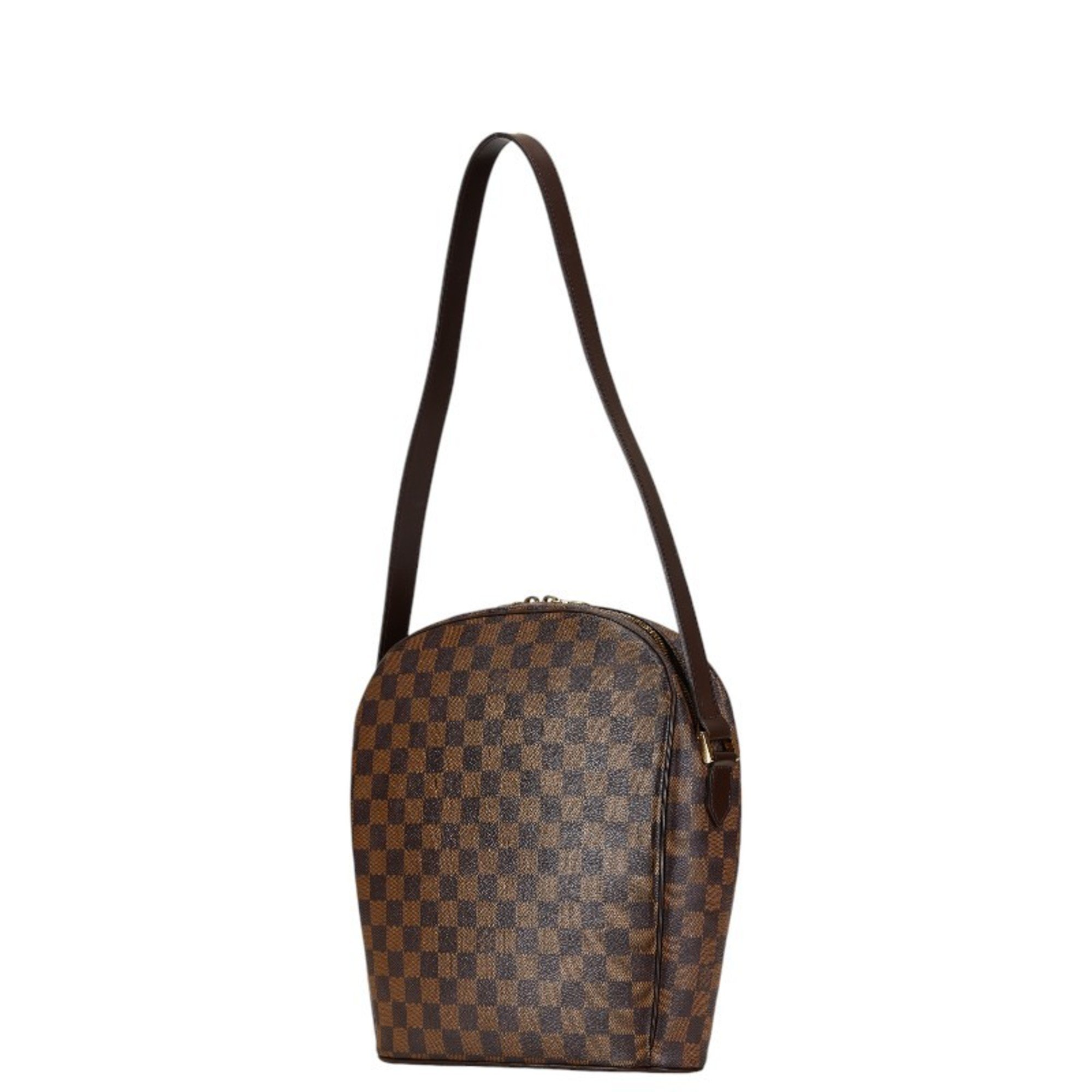 Louis Vuitton Damier Ipanema GM Shoulder Bag N51292 Brown PVC Leather Women's LOUIS VUITTON