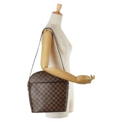 Louis Vuitton Damier Ipanema GM Shoulder Bag N51292 Brown PVC Leather Women's LOUIS VUITTON