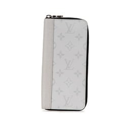 Louis Vuitton Monogram Taiga Rama Zippy Wallet Vertical Round Long M30446 Antarctica White PVC Leather Women's LOUIS VUITTON