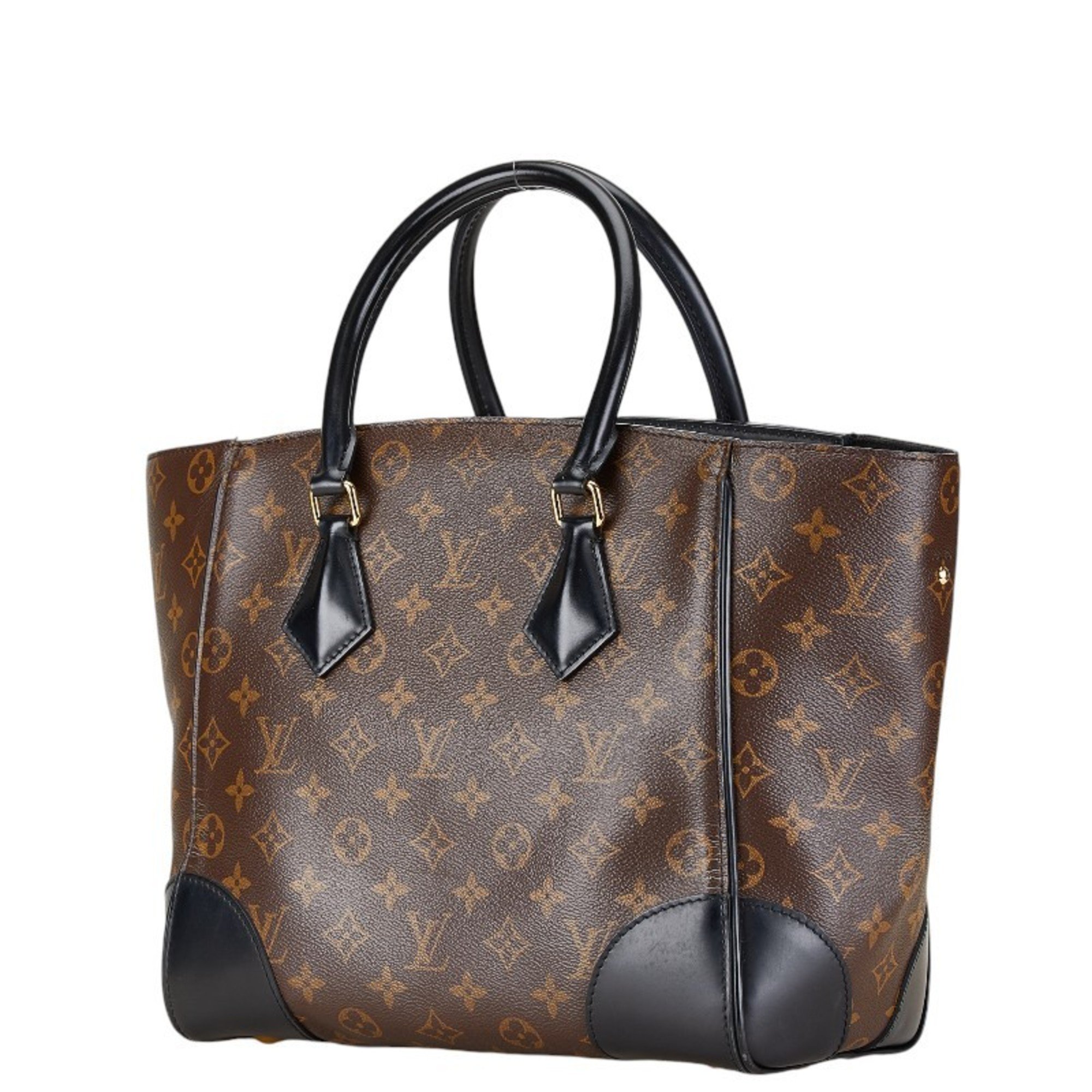 Louis Vuitton Monogram Phoenix MM Handbag Tote Bag M41542 Brown Black PVC Leather Women's LOUIS VUITTON