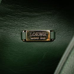 LOEWE Anton Bag Sling Khaki Green Calf Leather Women's