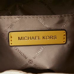 Michael Kors MK Kimberly Handbag Shoulder Bag 35S3G7KM2L Yellow Leather Women's