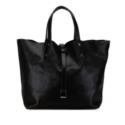 Tiffany reversible handbag tote bag black leather ladies TIFFANY&Co.