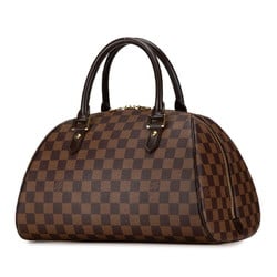 Louis Vuitton Damier Rivera MM Handbag Boston Bag N41434 Brown PVC Leather Women's LOUIS VUITTON