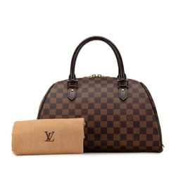 Louis Vuitton Damier Rivera MM Handbag Boston Bag N41434 Brown PVC Leather Women's LOUIS VUITTON