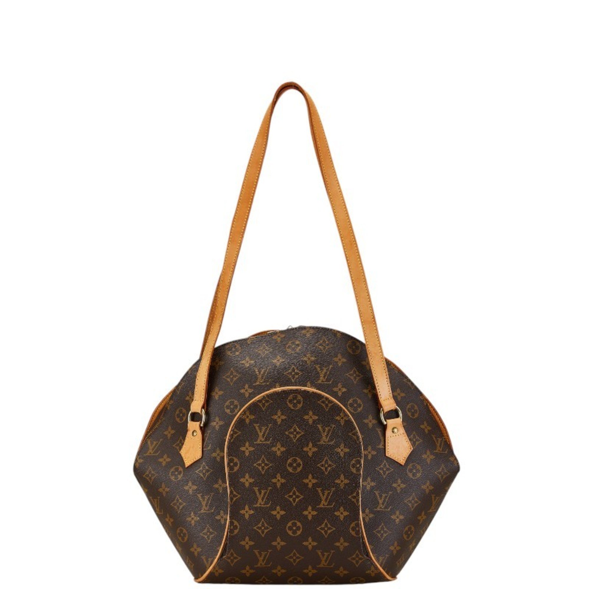 Louis Vuitton Monogram Ellipse Shoulder Bag M51128 Brown PVC Leather Women's LOUIS VUITTON