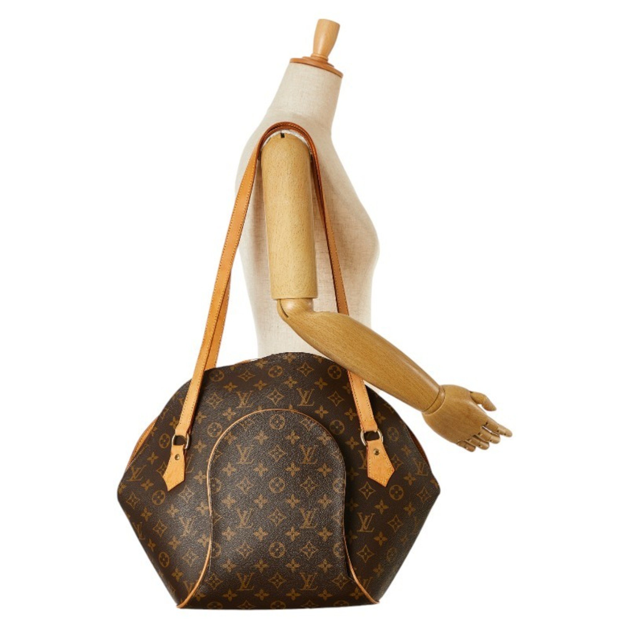 Louis Vuitton Monogram Ellipse Shoulder Bag M51128 Brown PVC Leather Women's LOUIS VUITTON