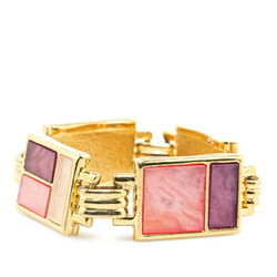 Yves Saint Laurent Square Bracelet Gold Multicolor Plated Women's YVES SAINT LAURENT