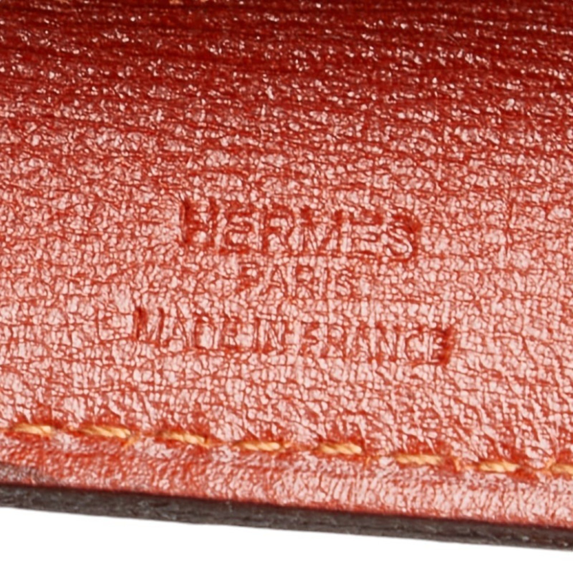 Hermes Onimetou Shoulder Bag Brick Orange Box Calf Women's HERMES