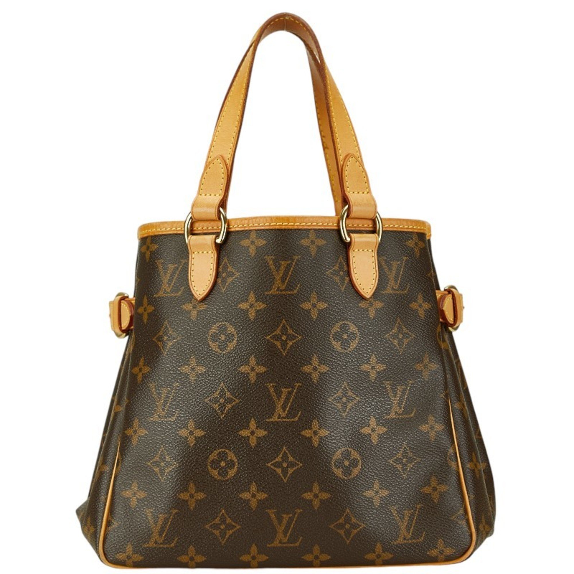 Louis Vuitton Monogram Batignolles Handbag Tote Bag M51156 Brown PVC Leather Women's LOUIS VUITTON