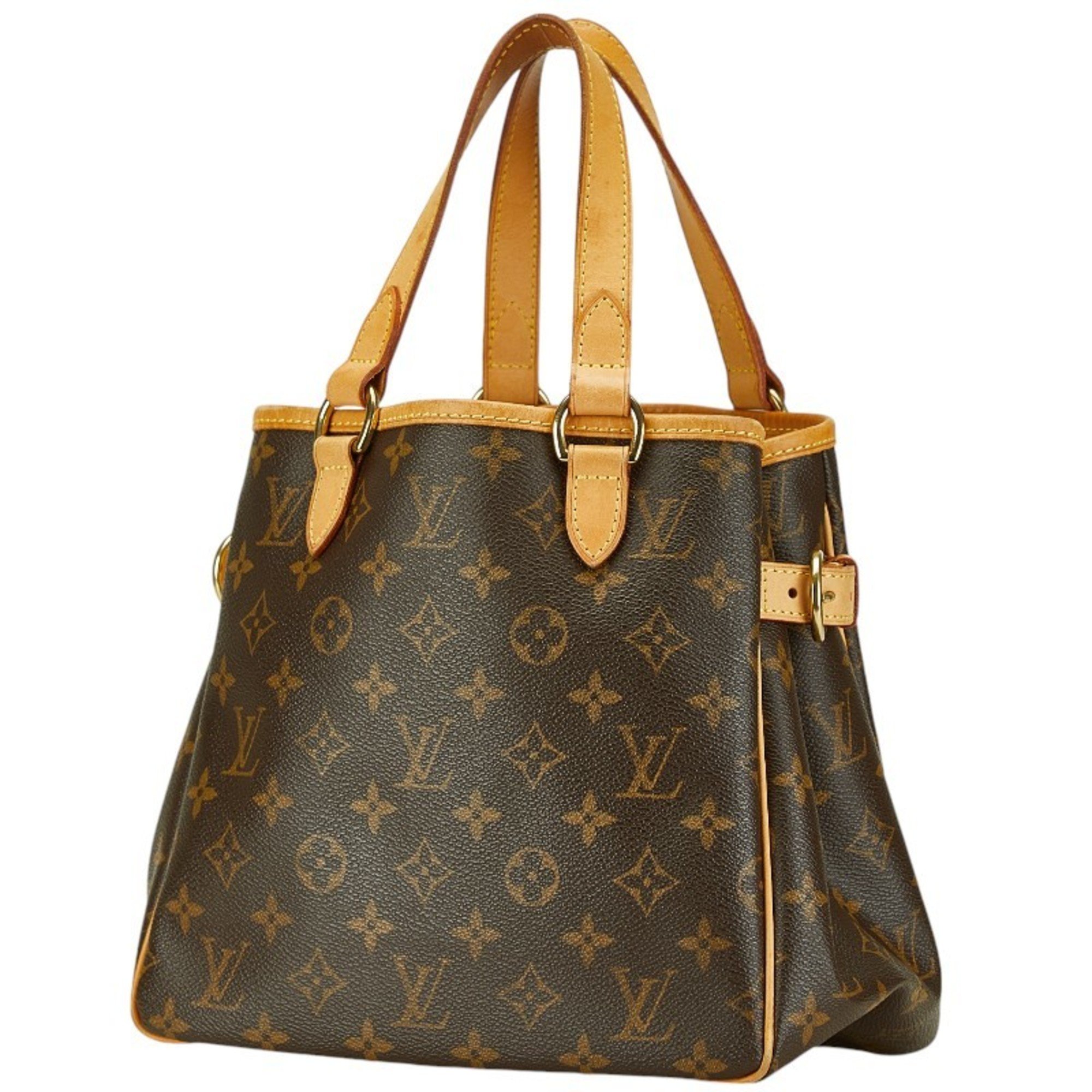 Louis Vuitton Monogram Batignolles Handbag Tote Bag M51156 Brown PVC Leather Women's LOUIS VUITTON