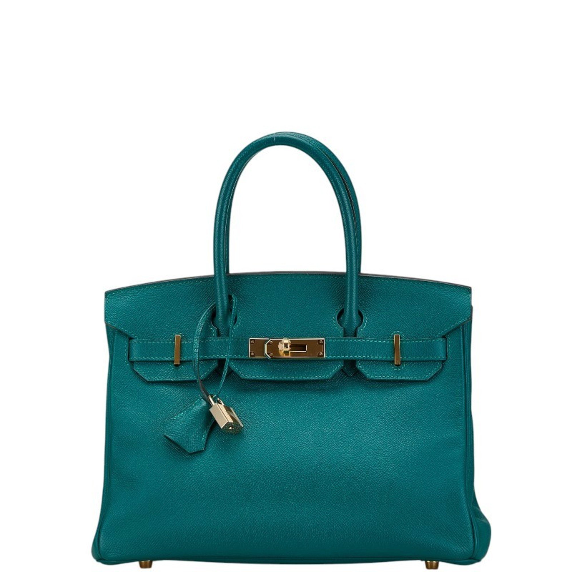 Hermes Birkin 30 Handbag Verdi Vertigo Green Epsom Leather Women's HERMES