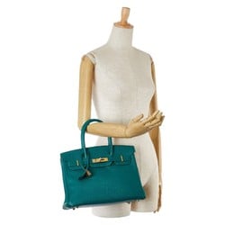 Hermes Birkin 30 Handbag Verdi Vertigo Green Epsom Leather Women's HERMES