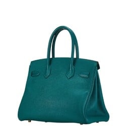 Hermes Birkin 30 Handbag Verdi Vertigo Green Epsom Leather Women's HERMES