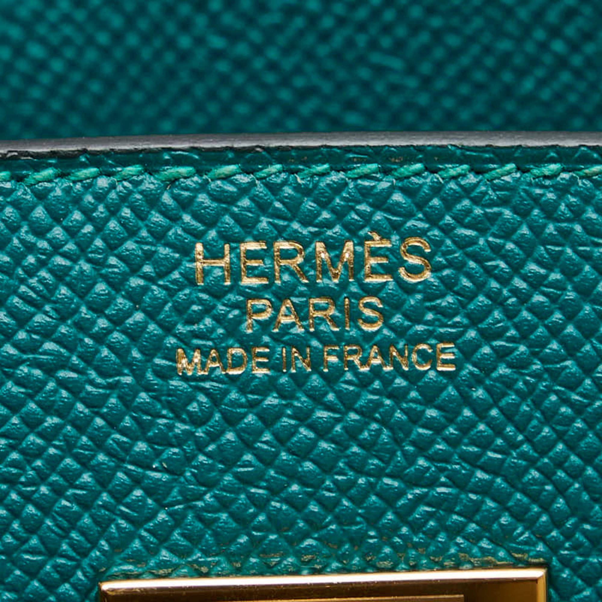 Hermes Birkin 30 Handbag Verdi Vertigo Green Epsom Leather Women's HERMES