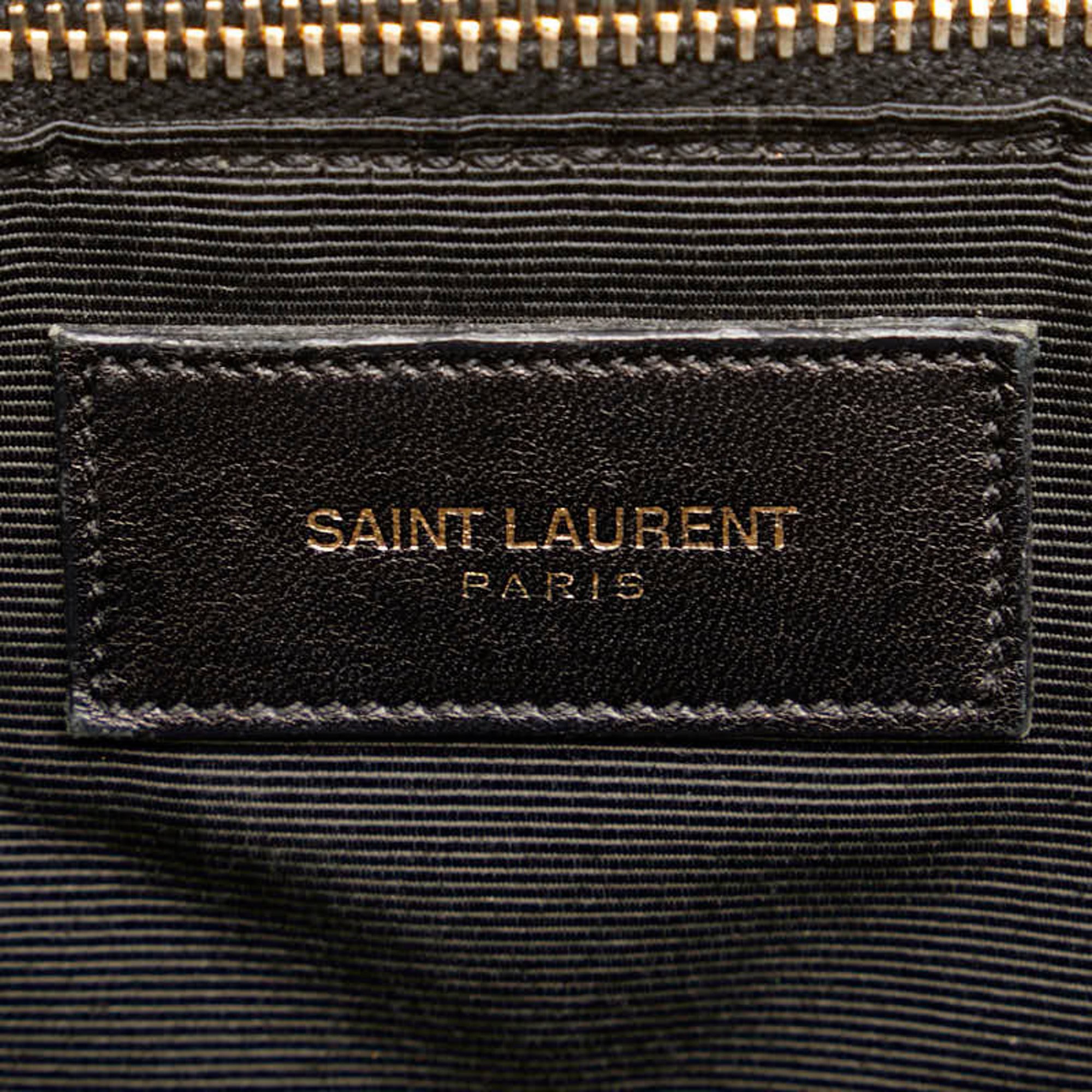 Saint Laurent YSL V-stitched chain tote bag in red leather for women SAINT LAURENT