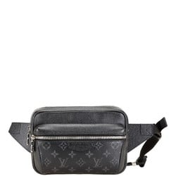 Louis Vuitton Monogram Eclipse Taiga Rama Bum Bag Outdoor Waist Body M30245 Noir Black PVC Leather Women's LOUIS VUITTON