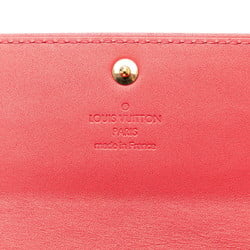 Louis Vuitton Monogram Vernis Portefeuille Sarah Long Wallet M93530 Red Patent Leather Women's LOUIS VUITTON