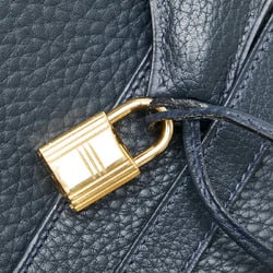 Hermes Kelly 35 Outer Stitching Handbag Shoulder Bag Bleu Nuit Navy Gold Fjord Women's HERMES