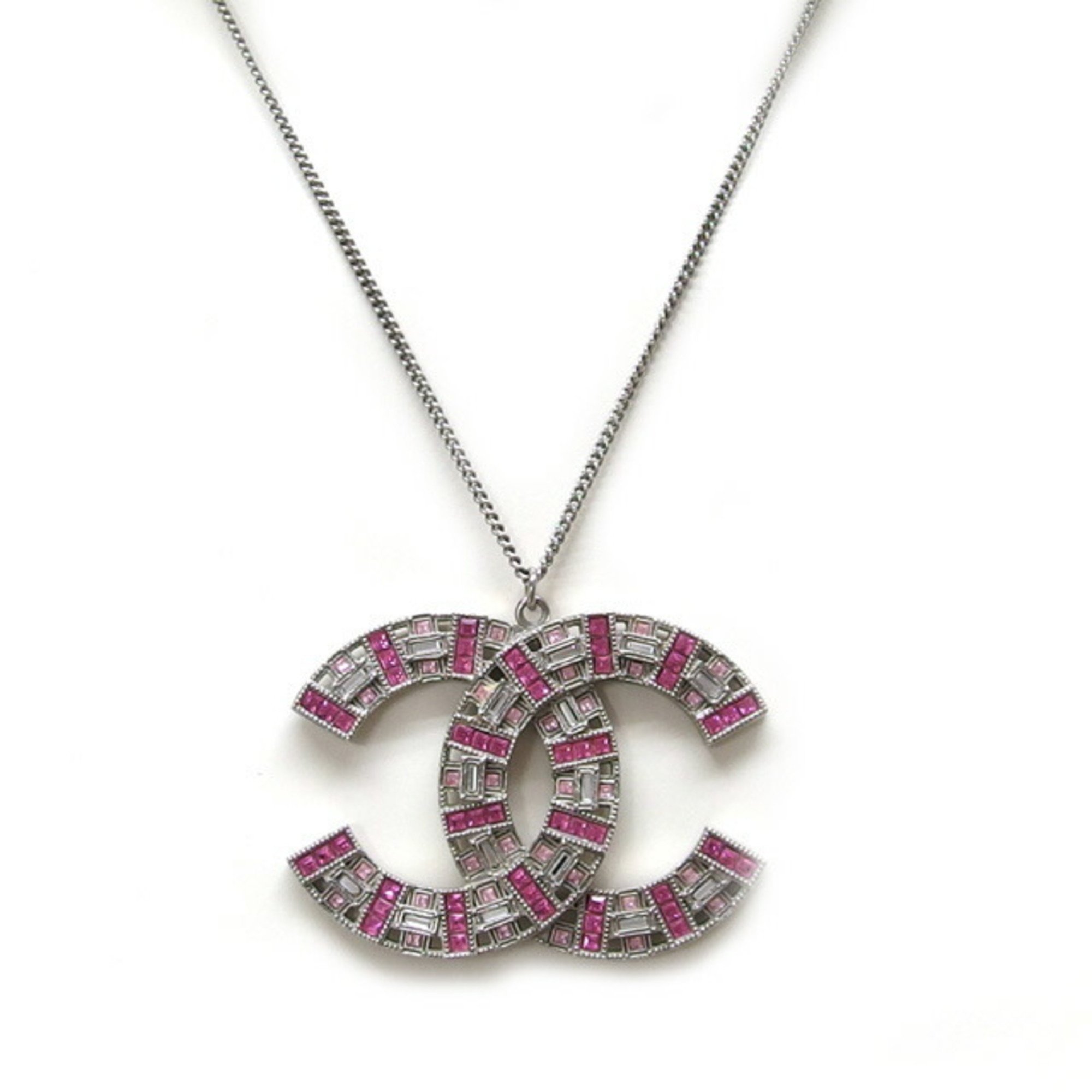 Chanel Deca Coco Necklace B17S Zirconia Pink