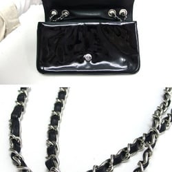 Chanel Lipstick Chain Shoulder Bag Coco Mark Black