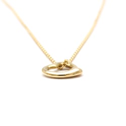 Tiffany Open Heart Pink Gold (18K) No Stone Men,Women Fashion Pendant Necklace (Pink Gold)