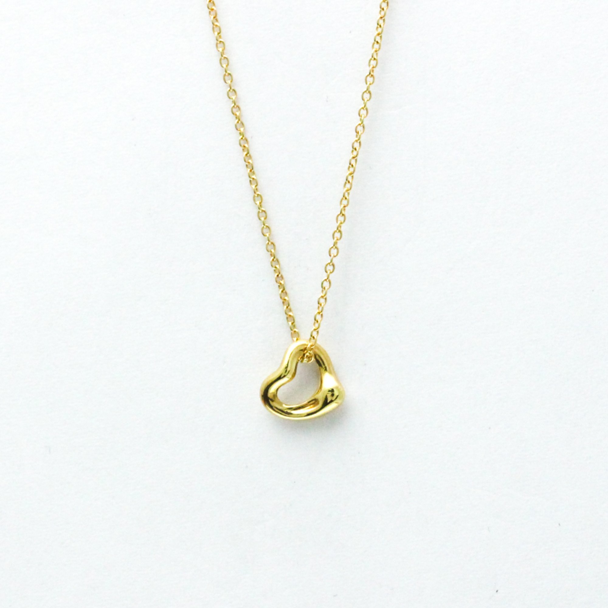 Tiffany Open Heart Yellow Gold (18K) No Stone Men,Women Fashion Pendant Necklace (Yellow Gold)