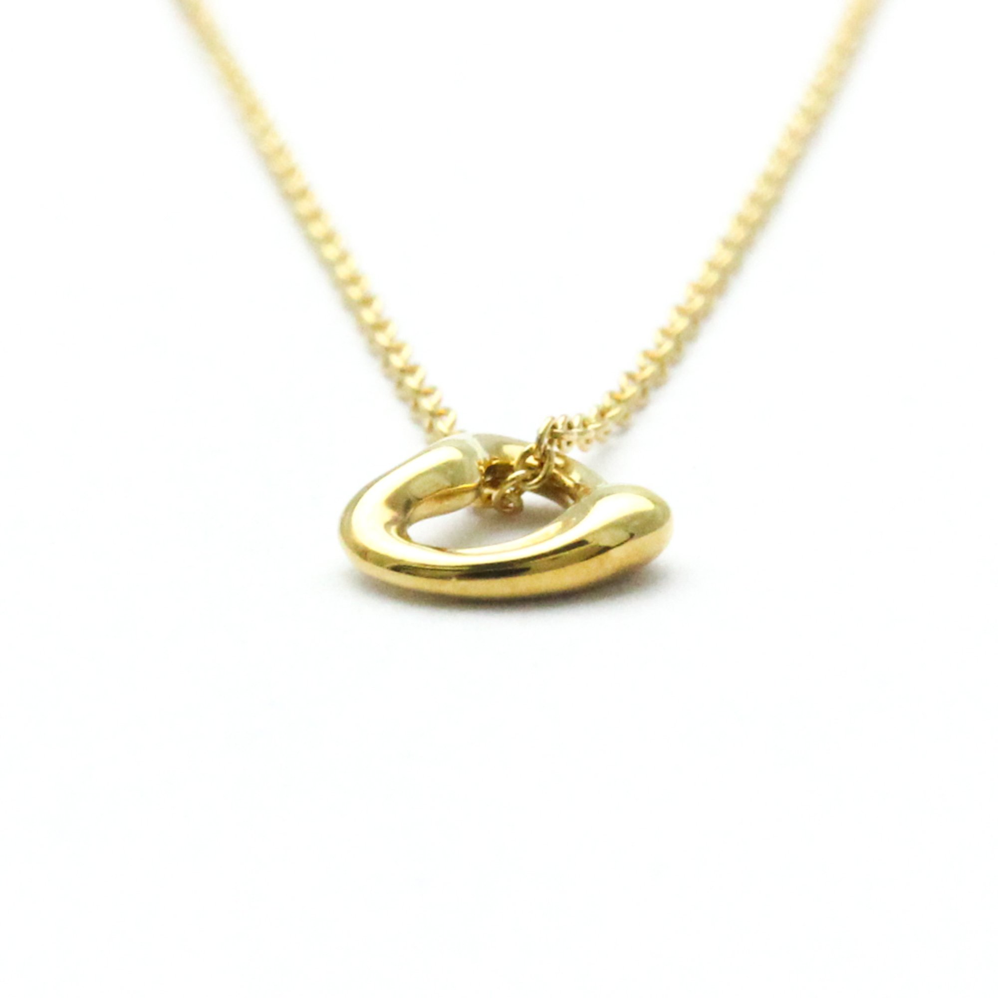 Tiffany Open Heart Yellow Gold (18K) No Stone Men,Women Fashion Pendant Necklace (Yellow Gold)