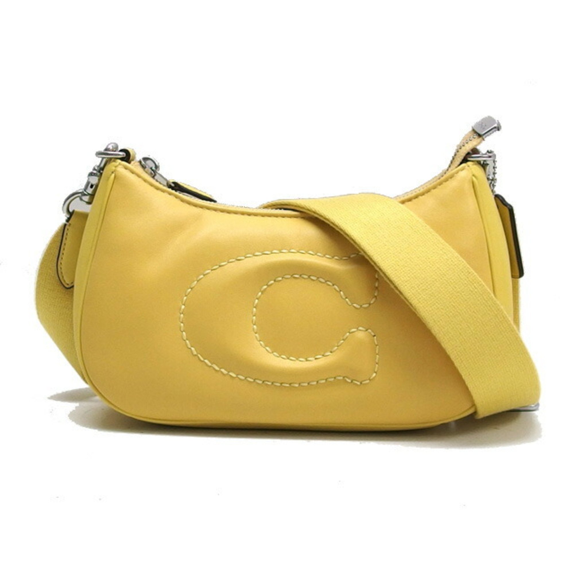 Coach Teri Shoulder Bag Yellow Bicolor