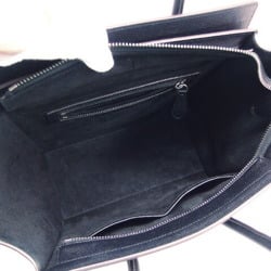 Celine Luggage Micro Shopper Handbag Black