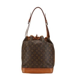 Louis Vuitton Monogram Noe Shoulder Bag M42224 Brown PVC Leather Women's LOUIS VUITTON