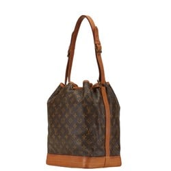 Louis Vuitton Monogram Noe Shoulder Bag M42224 Brown PVC Leather Women's LOUIS VUITTON