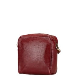 Hermes Jockey Shoulder Bag Red Chevre Women's HERMES