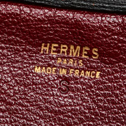 Hermes Jockey Shoulder Bag Red Chevre Women's HERMES