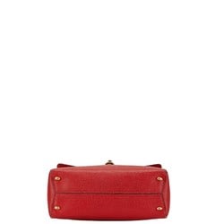 Celine handbag shoulder bag red leather women's CELINE