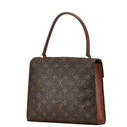 Louis Vuitton Monogram Malesherbes Handbag M51379 Brown PVC Leather Women's LOUIS VUITTON