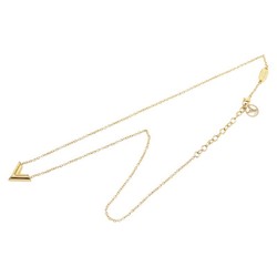 Louis Vuitton Essential V Necklace M61083 Gold Plated Women's LOUIS VUITTON