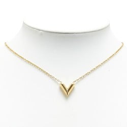 Louis Vuitton Essential V Necklace M61083 Gold Plated Women's LOUIS VUITTON