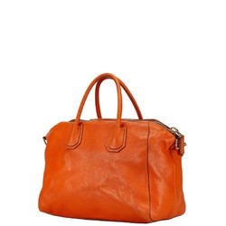 Givenchy Antigona handbag shoulder bag orange leather women's