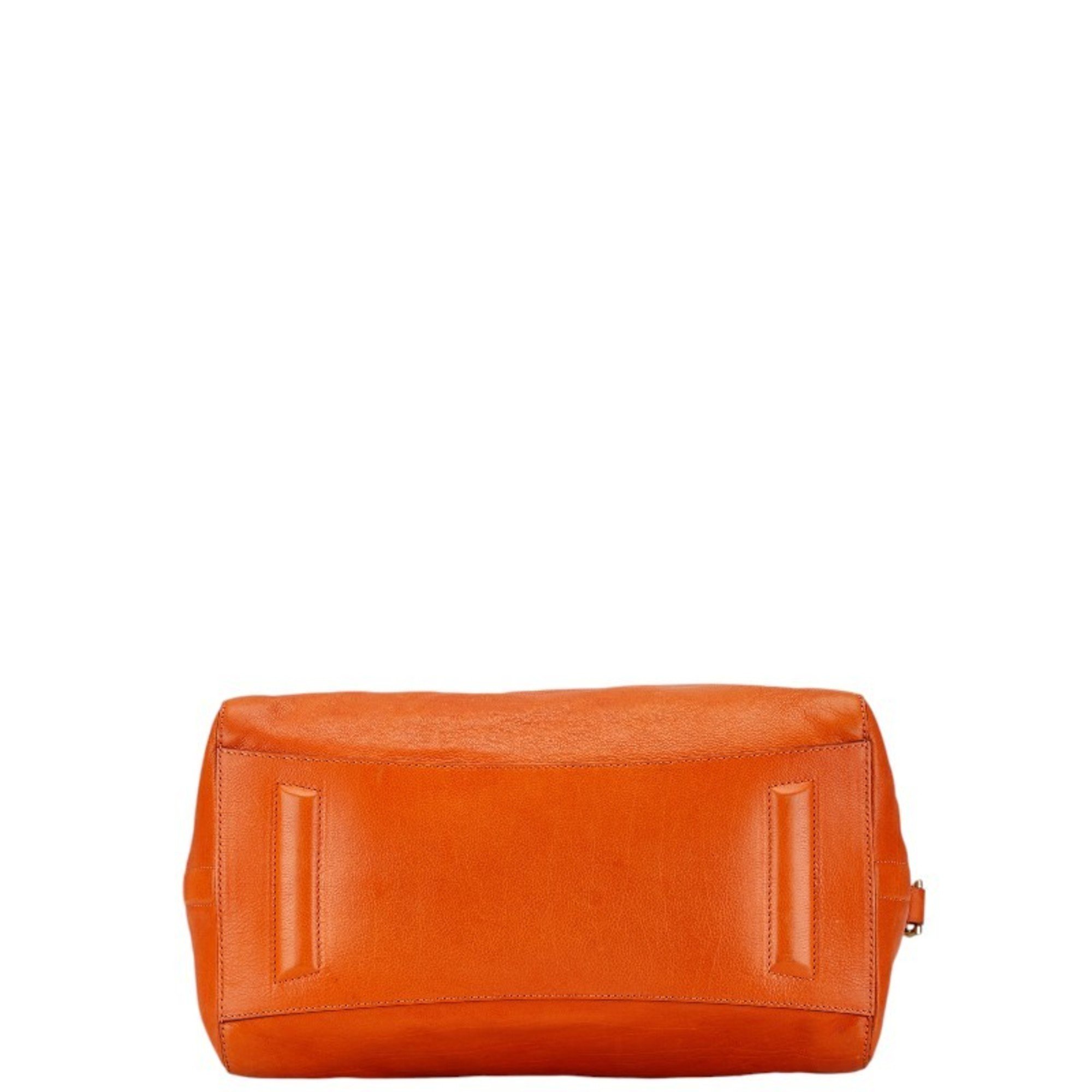 Givenchy Antigona handbag shoulder bag orange leather women's