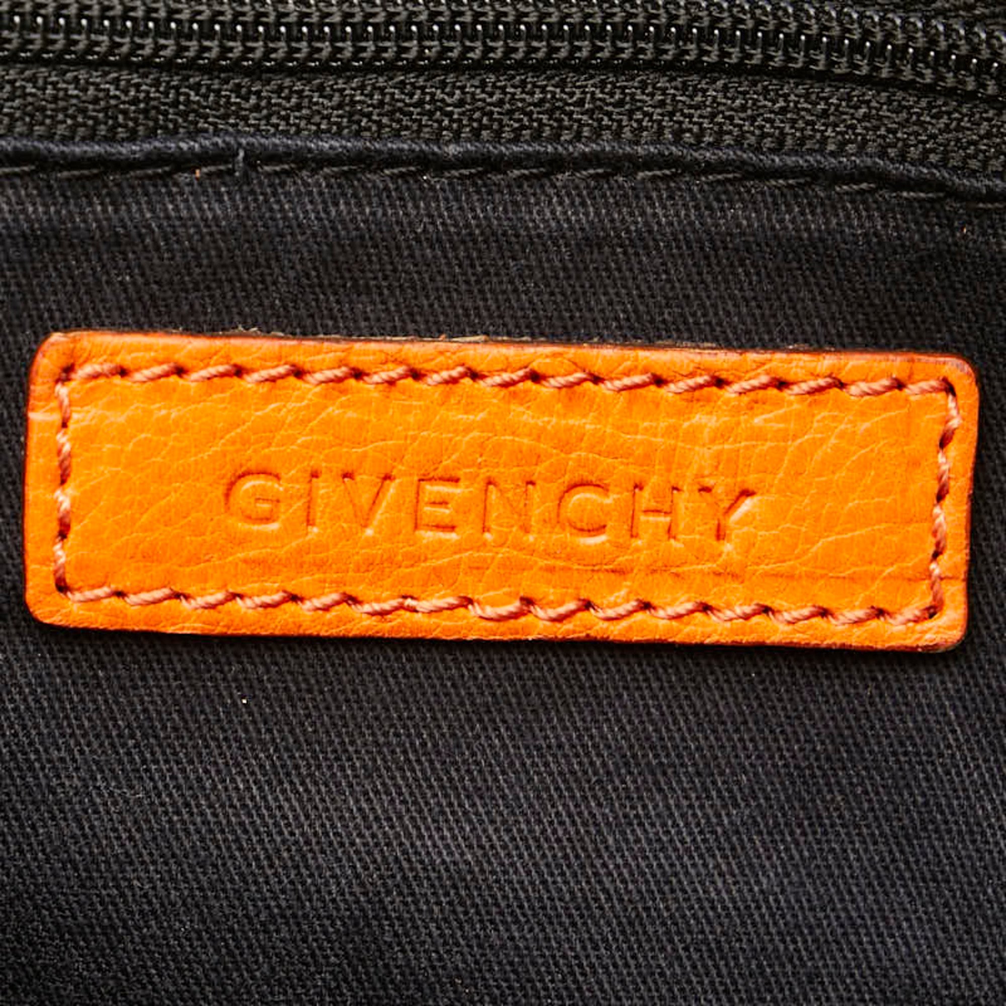 Givenchy Antigona handbag shoulder bag orange leather women's