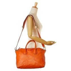 Givenchy Antigona handbag shoulder bag orange leather women's