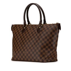 Louis Vuitton Damier Saleya MM Handbag Shoulder Bag N51182 Brown PVC Leather Women's LOUIS VUITTON