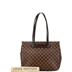 Louis Vuitton Damier Parioli PM Tote Bag Shoulder N51123 Brown PVC Leather Women's LOUIS VUITTON