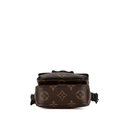 Louis Vuitton Monogram Macassar S-Lock Vertical Wearable Shoulder Bag M81522 Brown Black PVC Leather Women's LOUIS VUITTON