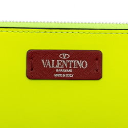 Valentino VLTN Studded Tote Bag Shoulder Yellow Leather Women's VALENTINO